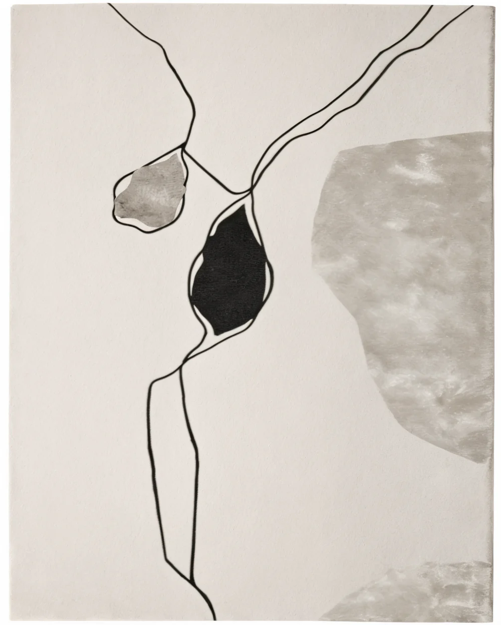 Black Artistic Carpet - Image 2