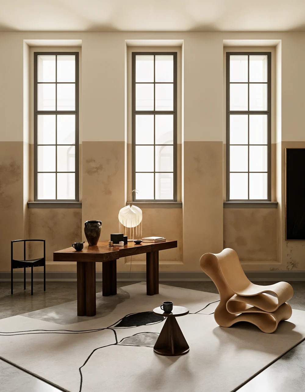 Black Artistic Carpet - Image 4